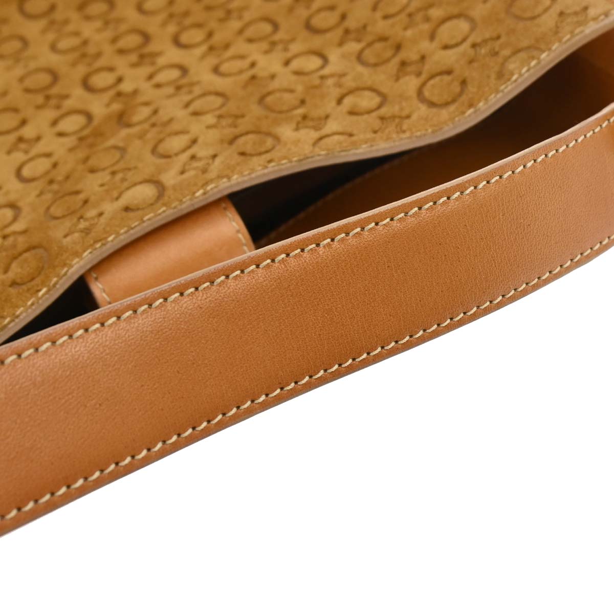 Celine Brown Suede C Macadam Handbag