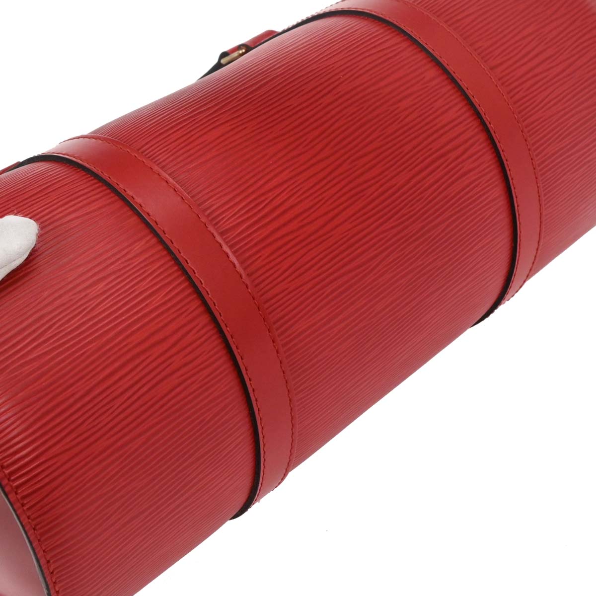 Louis Vuitton Red Epi Soufflot Handbag M52227