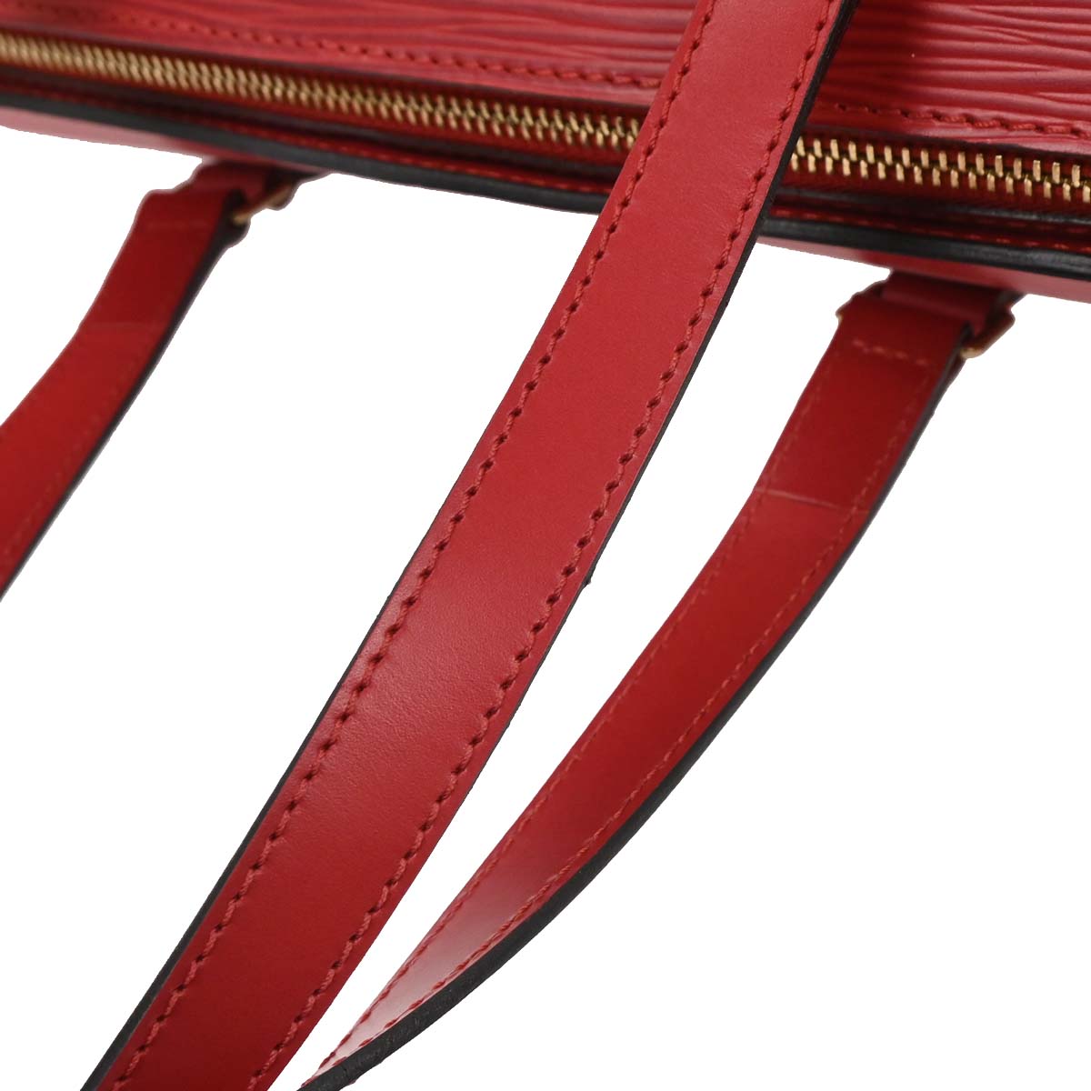 Louis Vuitton Red Epi Soufflot Handbag M52227