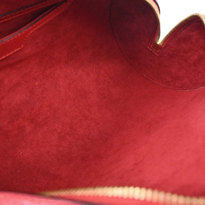 Louis Vuitton Red Epi Soufflot Handbag M52227