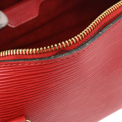Louis Vuitton Red Epi Soufflot Handbag M52227