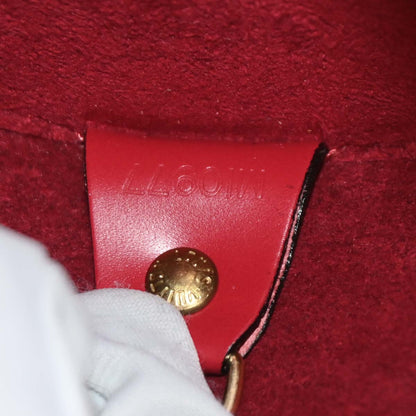 Louis Vuitton Red Epi Soufflot Handbag M52227