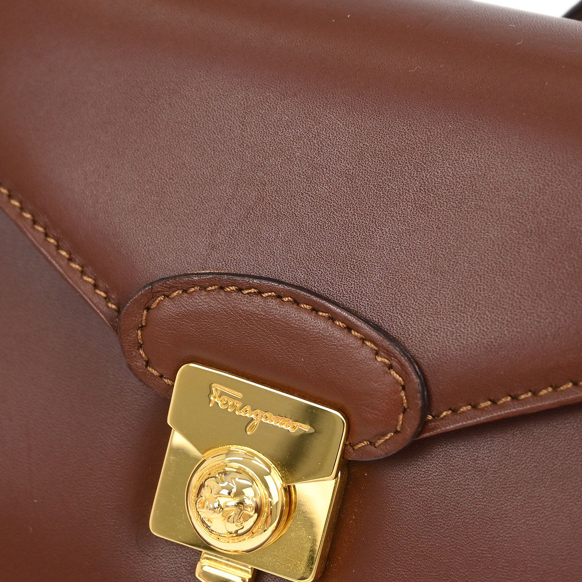 Salvatore Ferragamo Brown Shoulder Bag