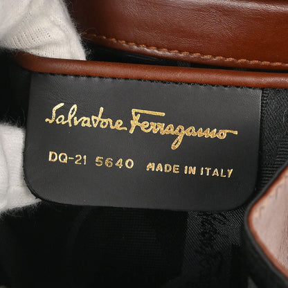 Salvatore Ferragamo Brown Shoulder Bag