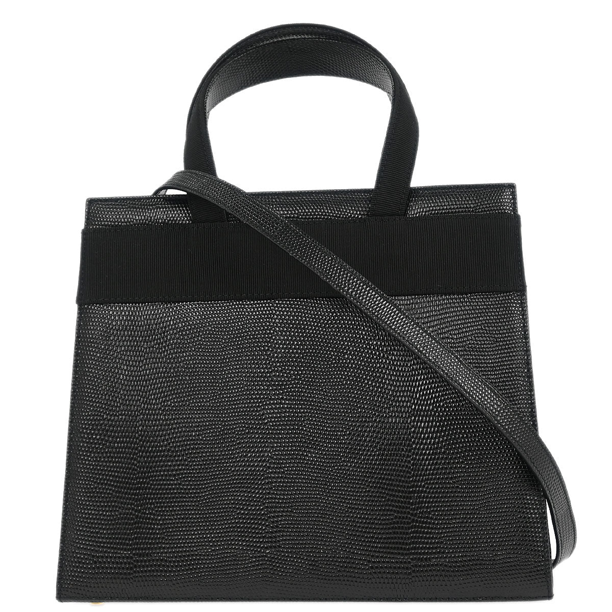 Salvatore Ferragamo Black Vara Bow Handbag