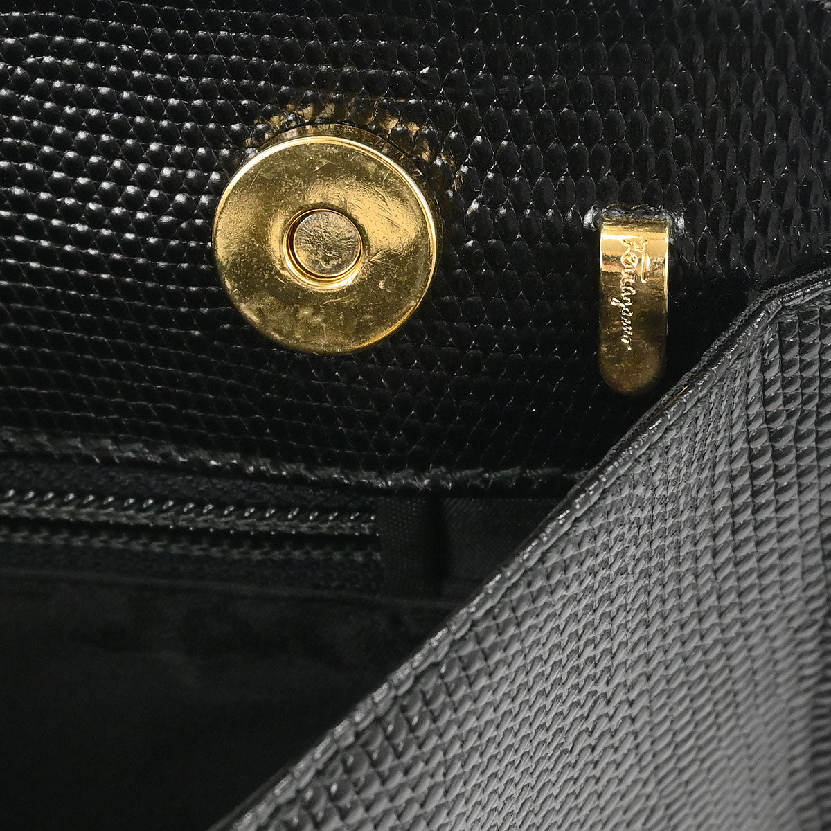 Salvatore Ferragamo Black Vara Bow Handbag
