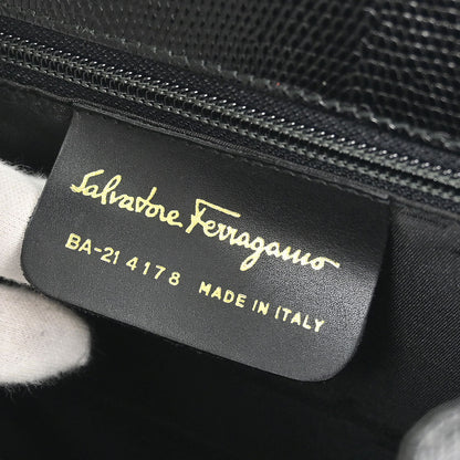 Salvatore Ferragamo Black Vara Bow Handbag