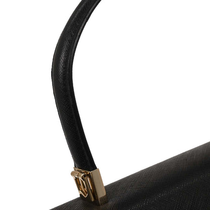 Salvatore Ferragamo Black Gancini 2way Shoulder Handbag