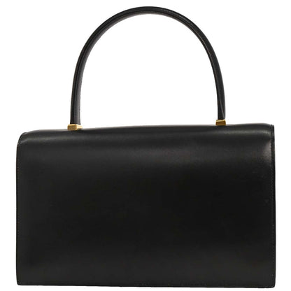 Hermes Black Box Calf Piano Handbag