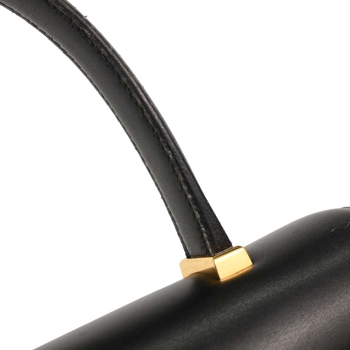 Hermes Black Box Calf Piano Handbag