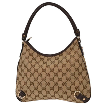 Gucci Beige GG Hobo Abbey D Ring Handbag