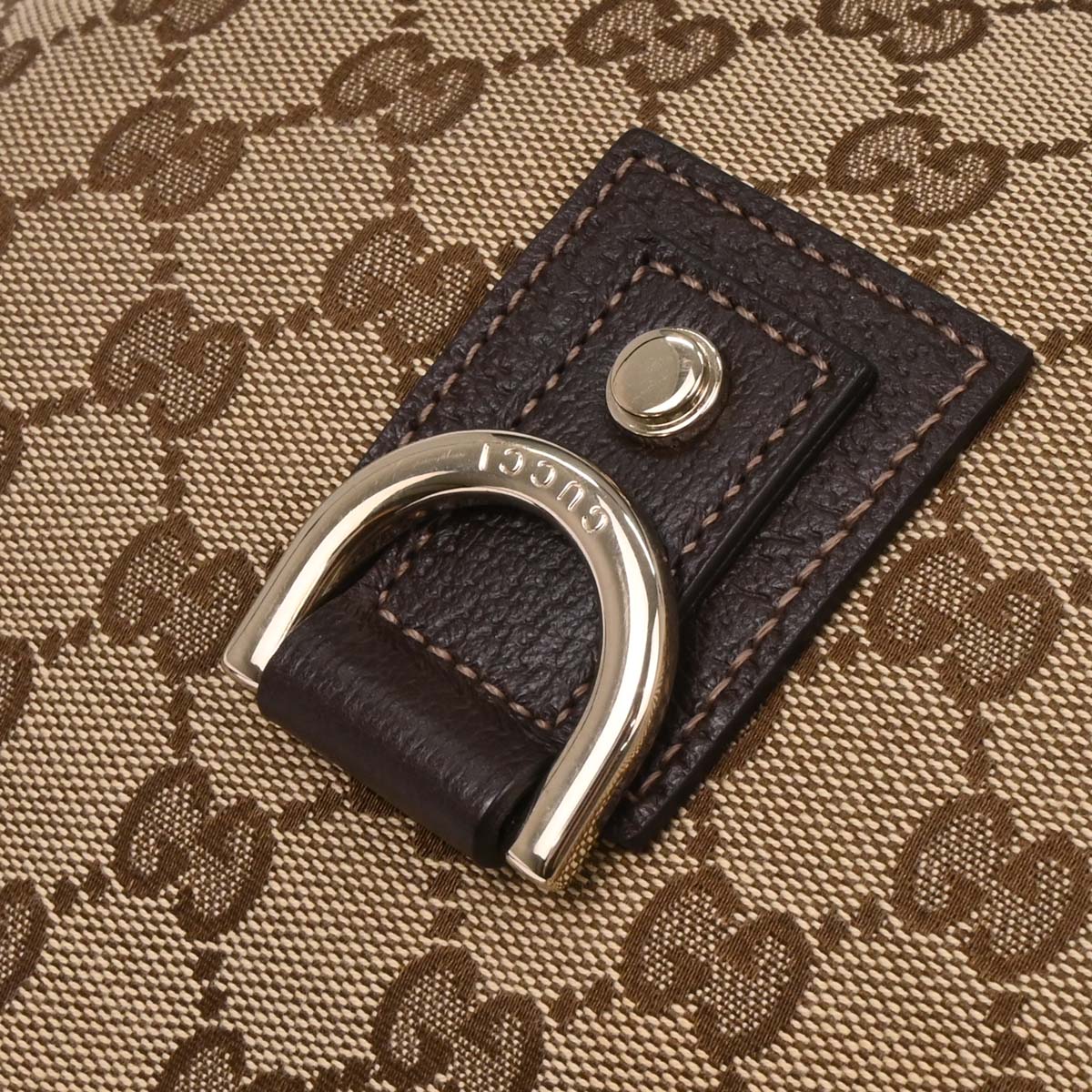 Gucci Beige GG Hobo Abbey D Ring Handbag