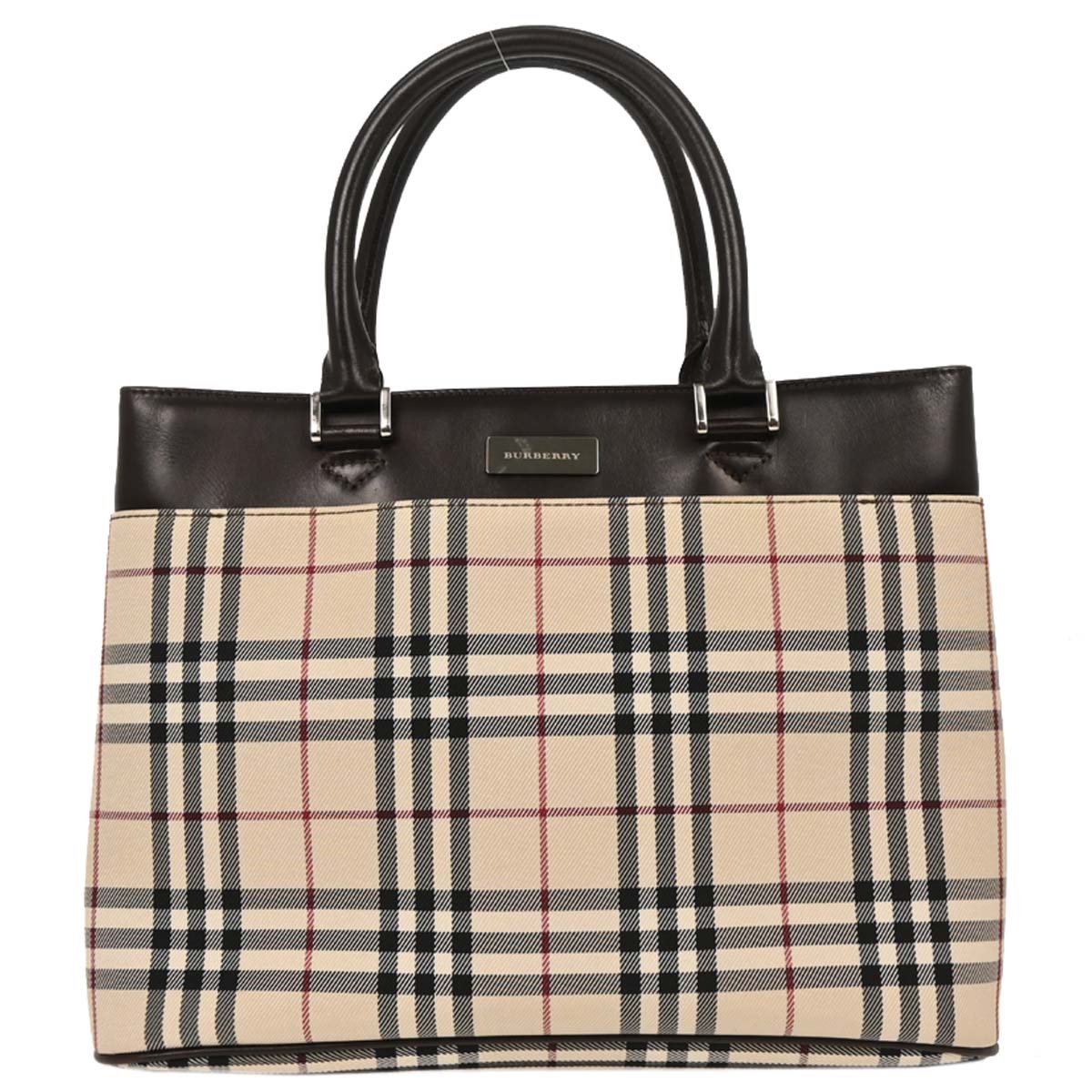 Burberry Beige Burberry Check Handbag