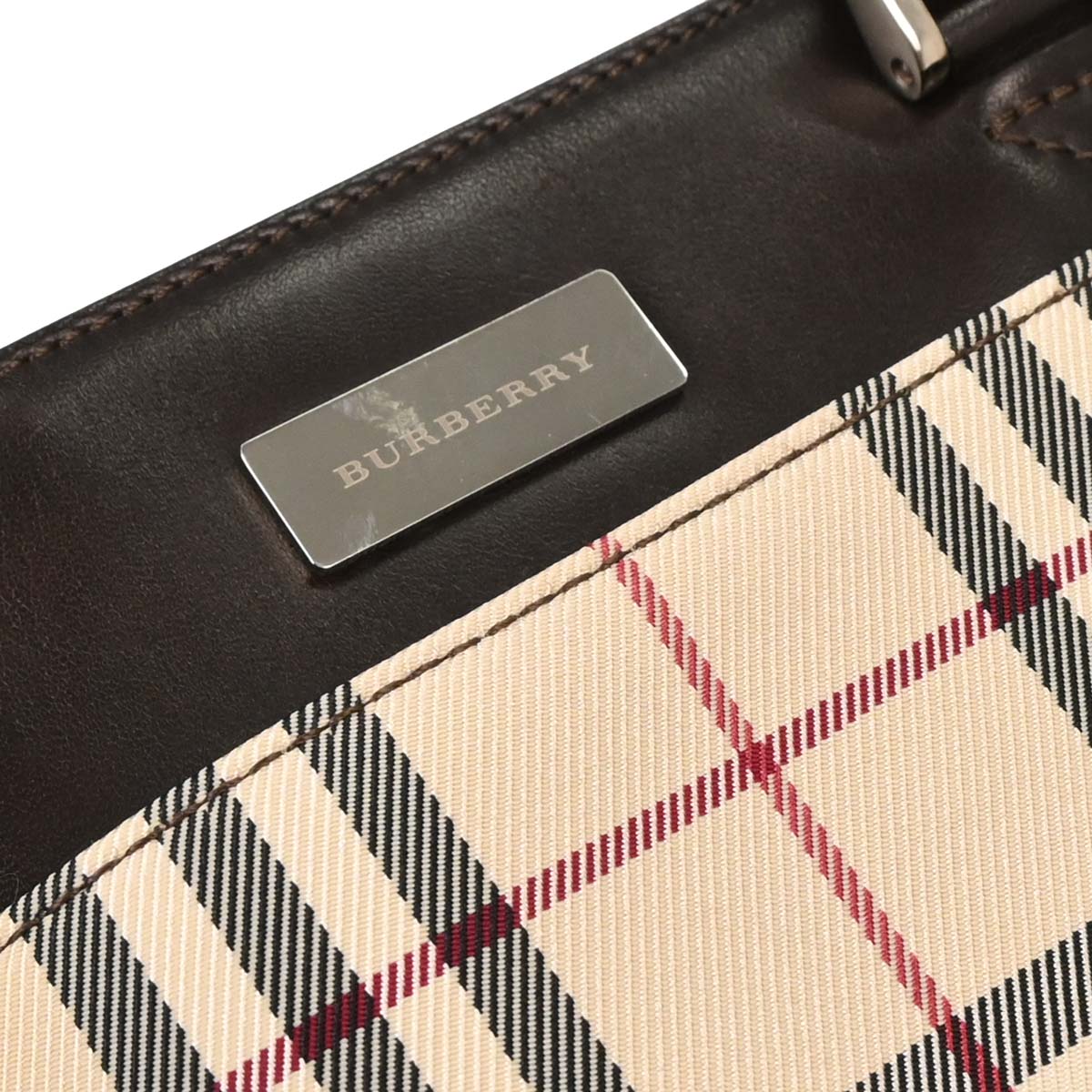 Burberry Beige Burberry Check Handbag