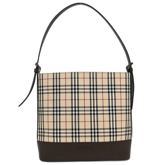 Burberry Beige Burberry Check Tote Handbag