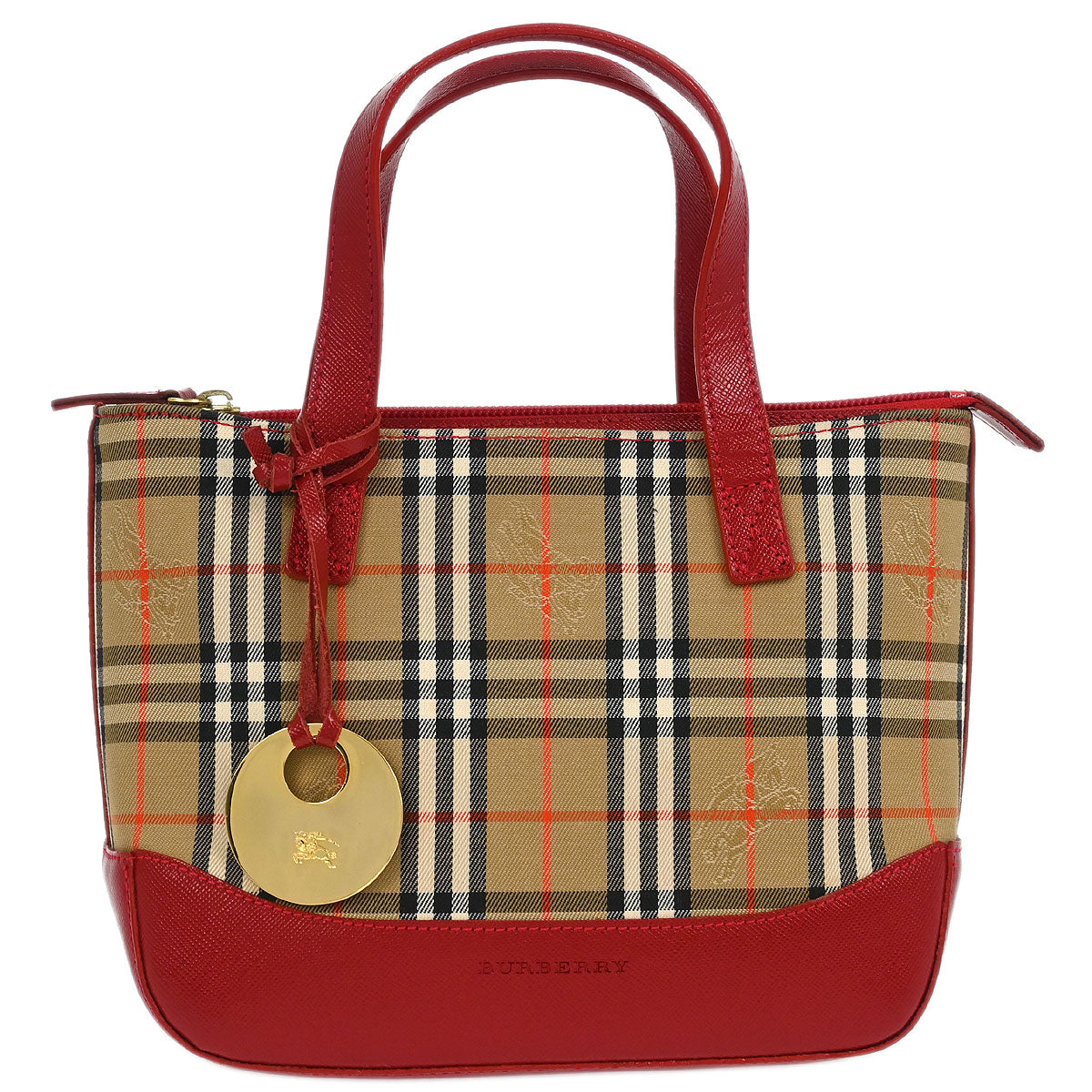 Burberry Beige House Check Tote Handbag