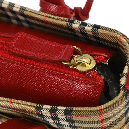 Burberry Beige House Check Tote Handbag