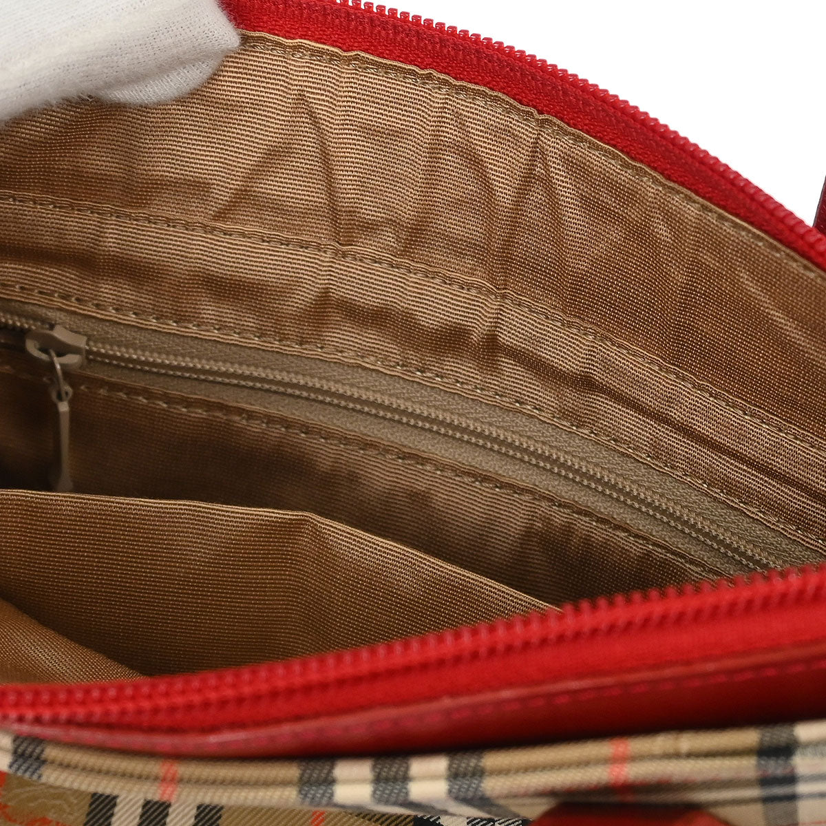 Burberry Beige House Check Tote Handbag