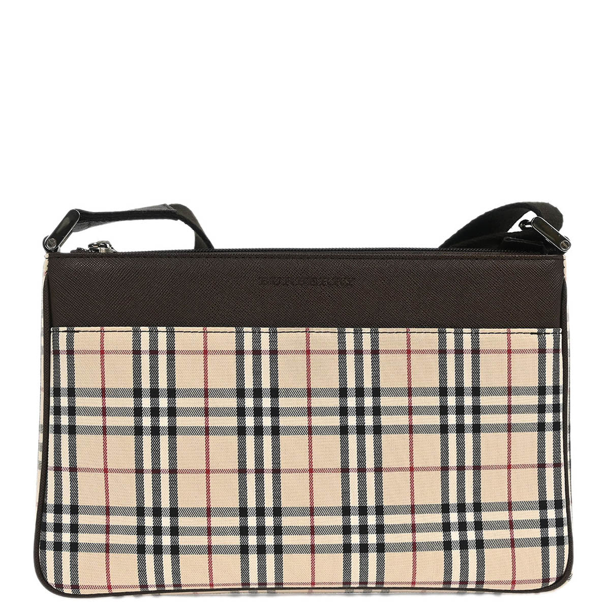 Burberry Beige Burberry Check Shoulder Bag