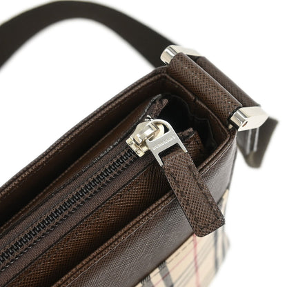Burberry Beige Burberry Check Shoulder Bag