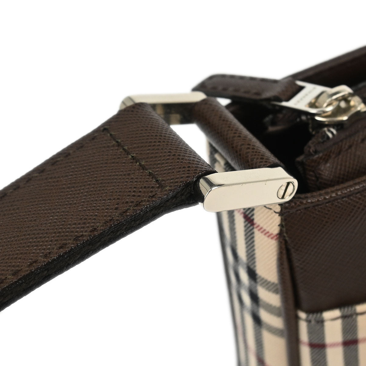 Burberry Beige Burberry Check Shoulder Bag