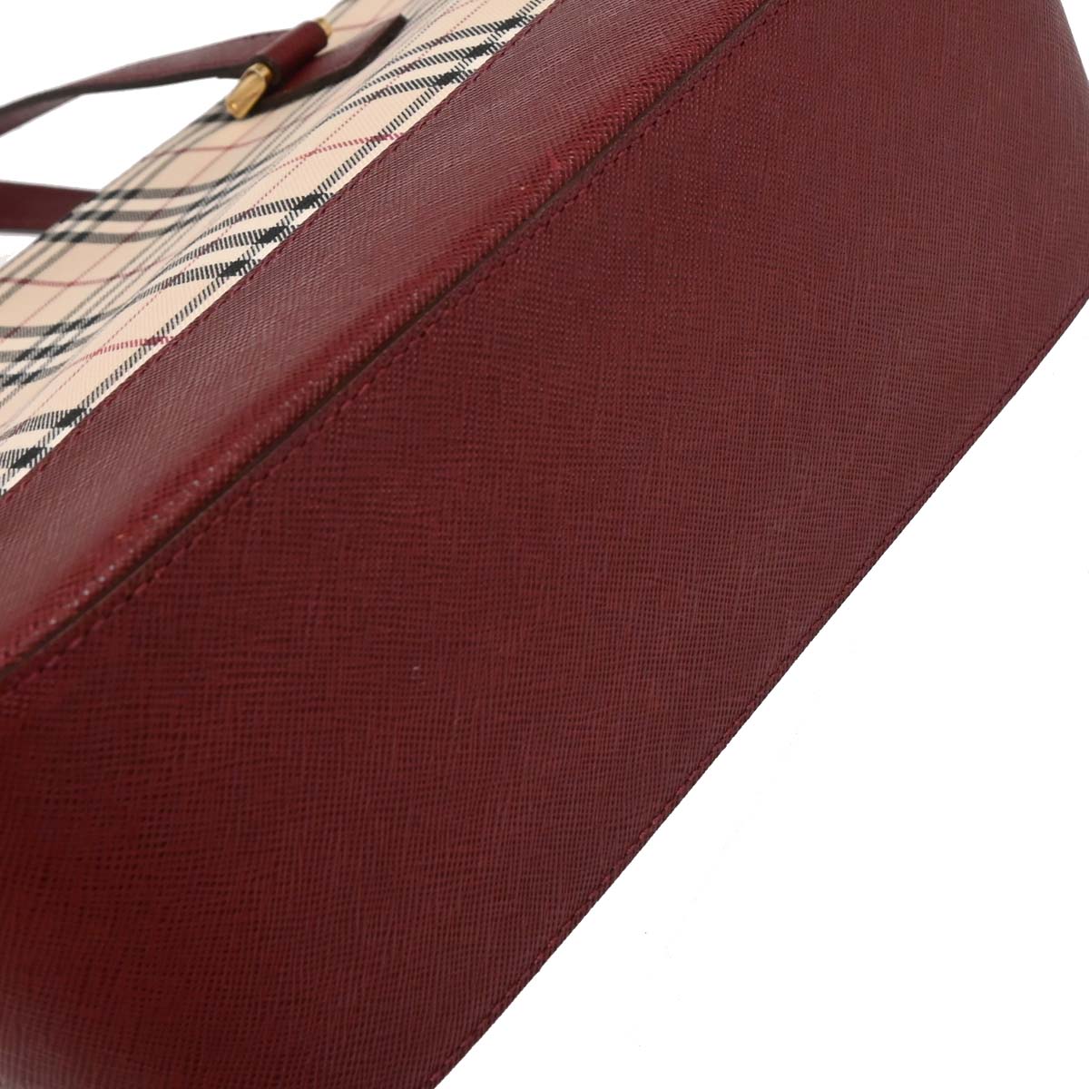 Burberry Beige Burberry Check Tote Handbag