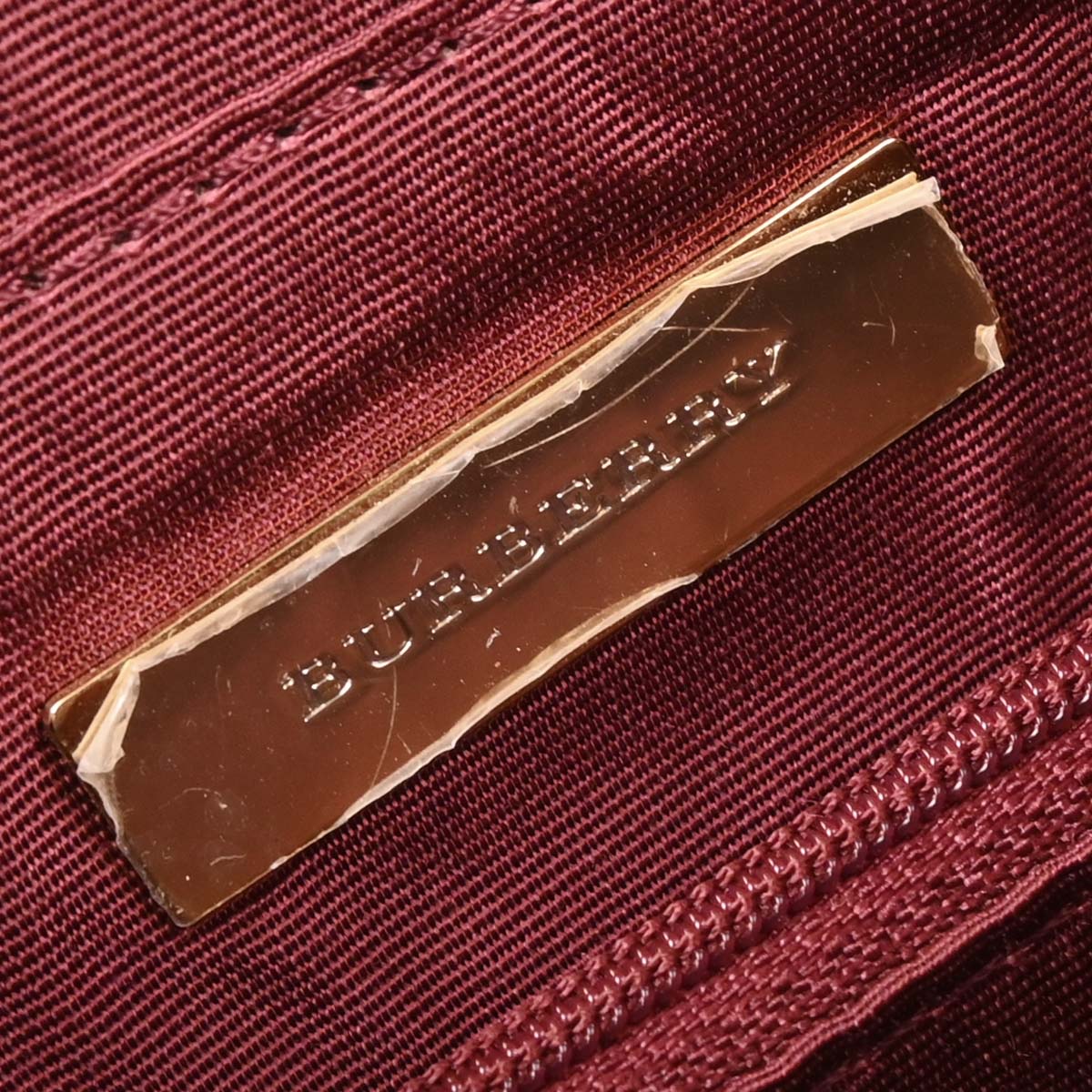 Burberry Beige Burberry Check Tote Handbag