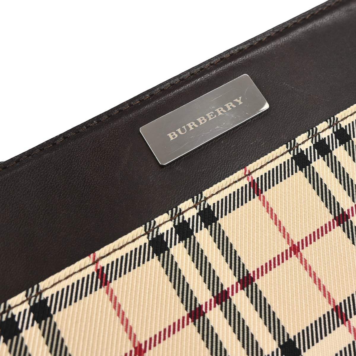 Burberry Beige Brown Burberry Check Handbag