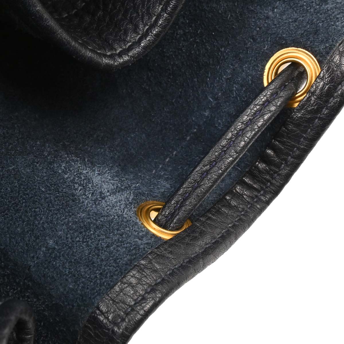 Hermes Blue Indigo Taurillon Clemence Market GM Bucket Shoulder Bag