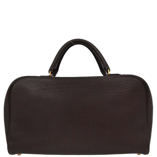 Hermes Ebene Taurillon Clemence Sac Envie 36 Handbag
