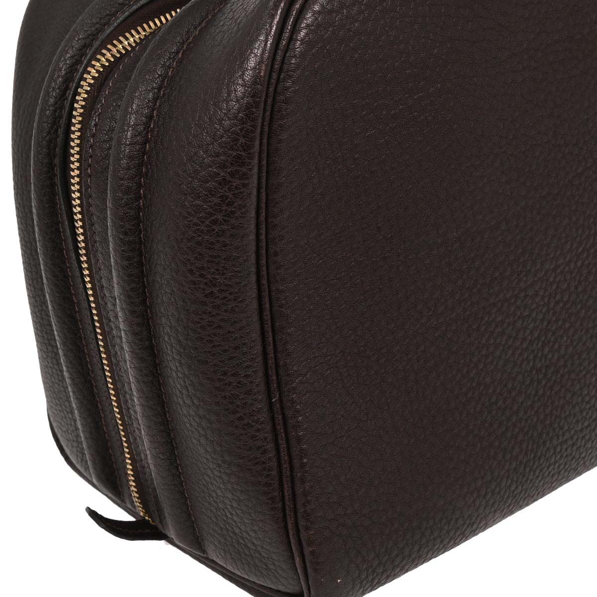 Hermes Ebene Taurillon Clemence Sac Envie 36 Handbag