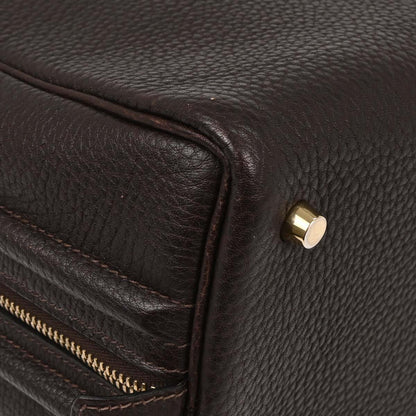 Hermes Ebene Taurillon Clemence Sac Envie 36 Handbag