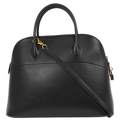 Hermes Black Sikkim Bolide 35 Handbag 2way Shoulder