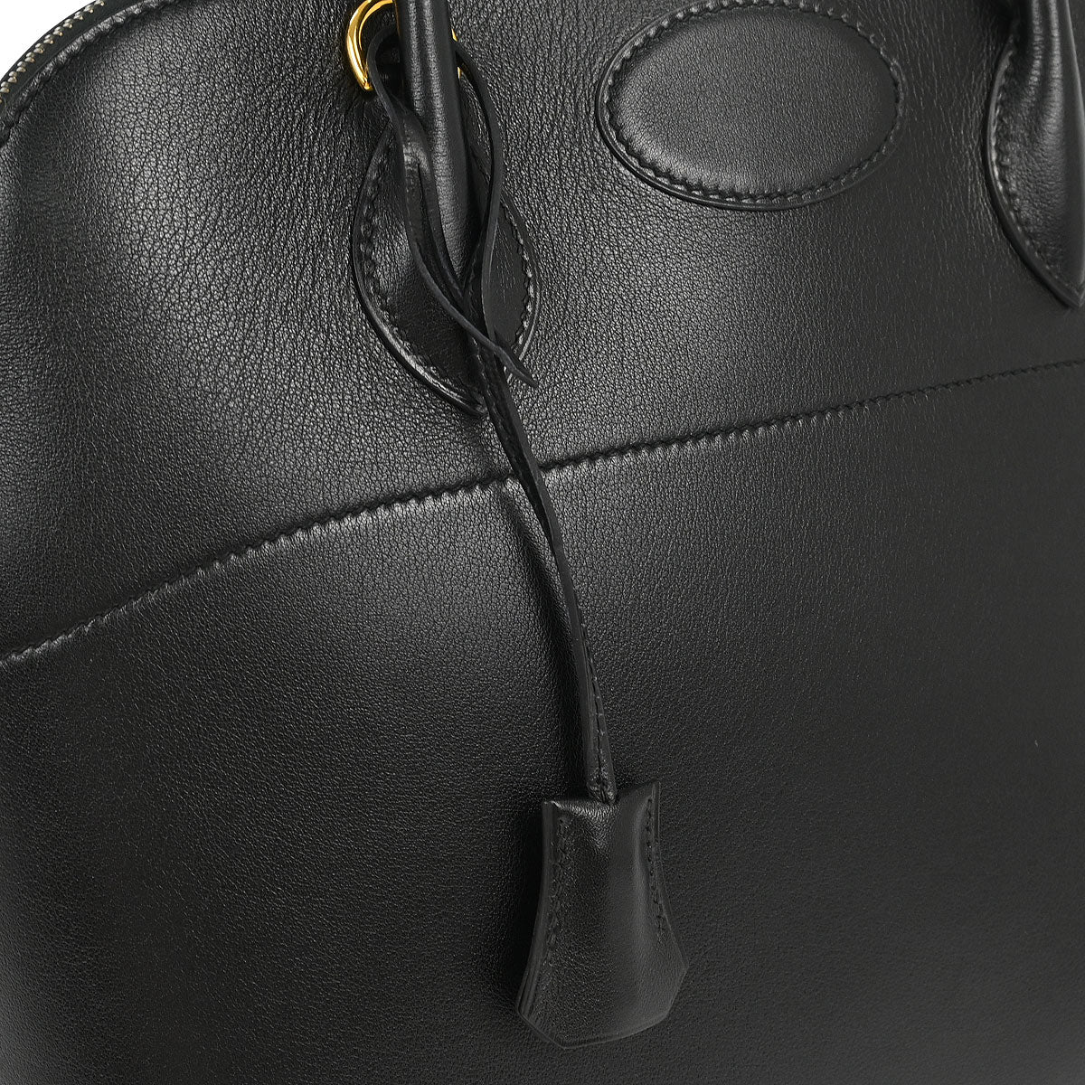 Hermes Black Sikkim Bolide 35 Handbag 2way Shoulder
