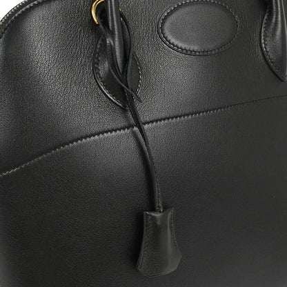 Hermes Black Sikkim Bolide 35 Handbag 2way Shoulder