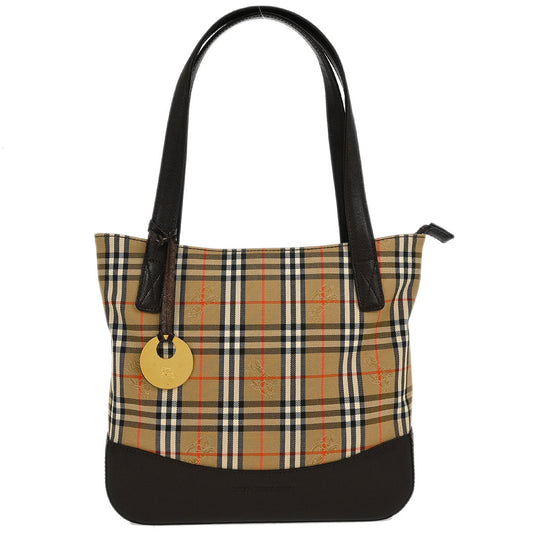Burberry Beige House Check Tote Handbag