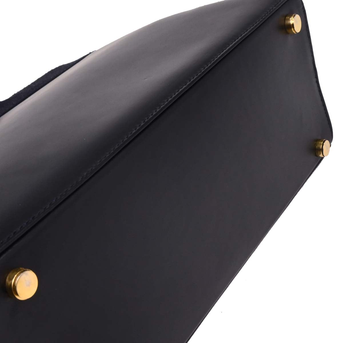 Salvatore Ferragamo Navy Vara Bow Handbag
