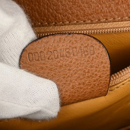 Gucci Brown Pigskin Bamboo 2way Shoulder Handbag