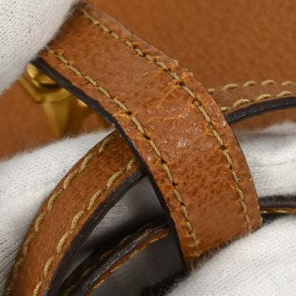 Gucci Brown Pigskin Bamboo 2way Shoulder Handbag