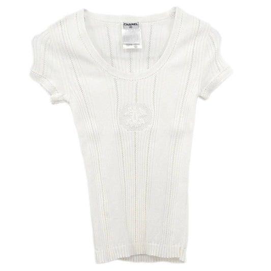 Chanel 2003 Single Breasted Jacket White #42