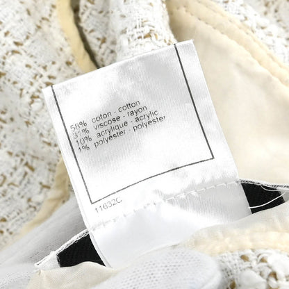 Chanel 2001 Single Breasted Jacket White #42