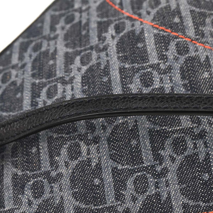 Christian Dior Navy Denim Trotter Saddle Handbag