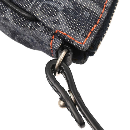 Christian Dior Navy Denim Trotter Saddle Handbag