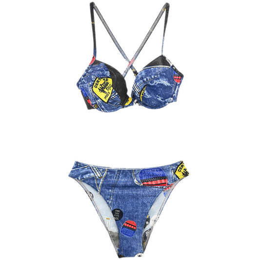 Christian Dior Swimwear Swimsuit Blue #90 #36