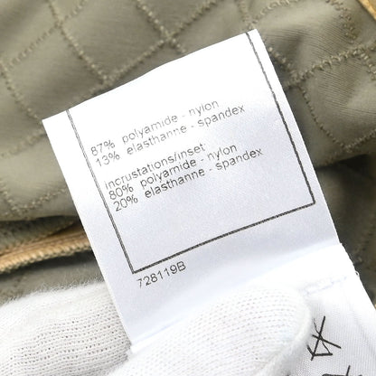 Chanel 2005 Zip Up Short Sleeve Jacket Gray #42