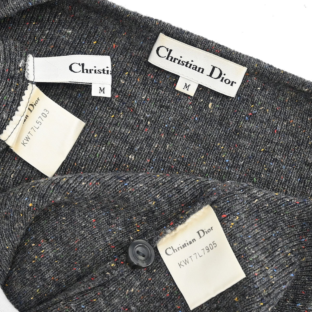 Christian Dior Ensemble Cardigan Short Sleeve Top #M