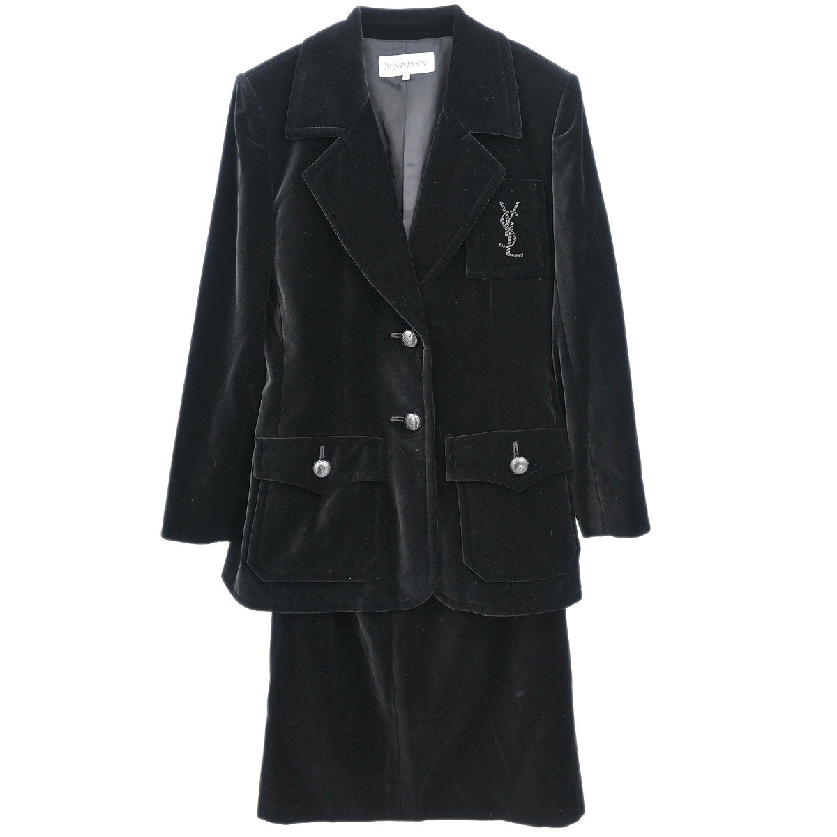 Yves Saint Laurent Setup Suit Jacket Skirt #36 #38