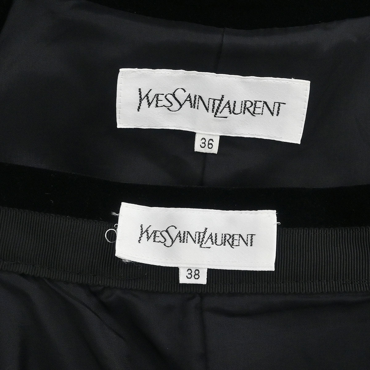 Yves Saint Laurent Setup Suit Jacket Skirt #36 #38