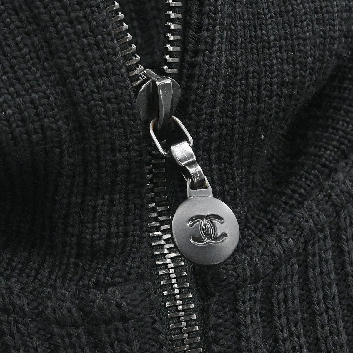 Chanel 2002 Sport Line Zip Up Jacket Black #42