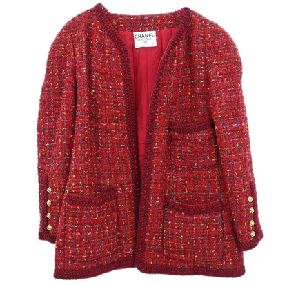 Chanel Jacket Coat Red